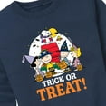 thumbnail image 3 of Peanuts - Trick Or Treat Moonlight - Toddler And Youth Crewneck Fleece Sweatshirt, 3 of 6
