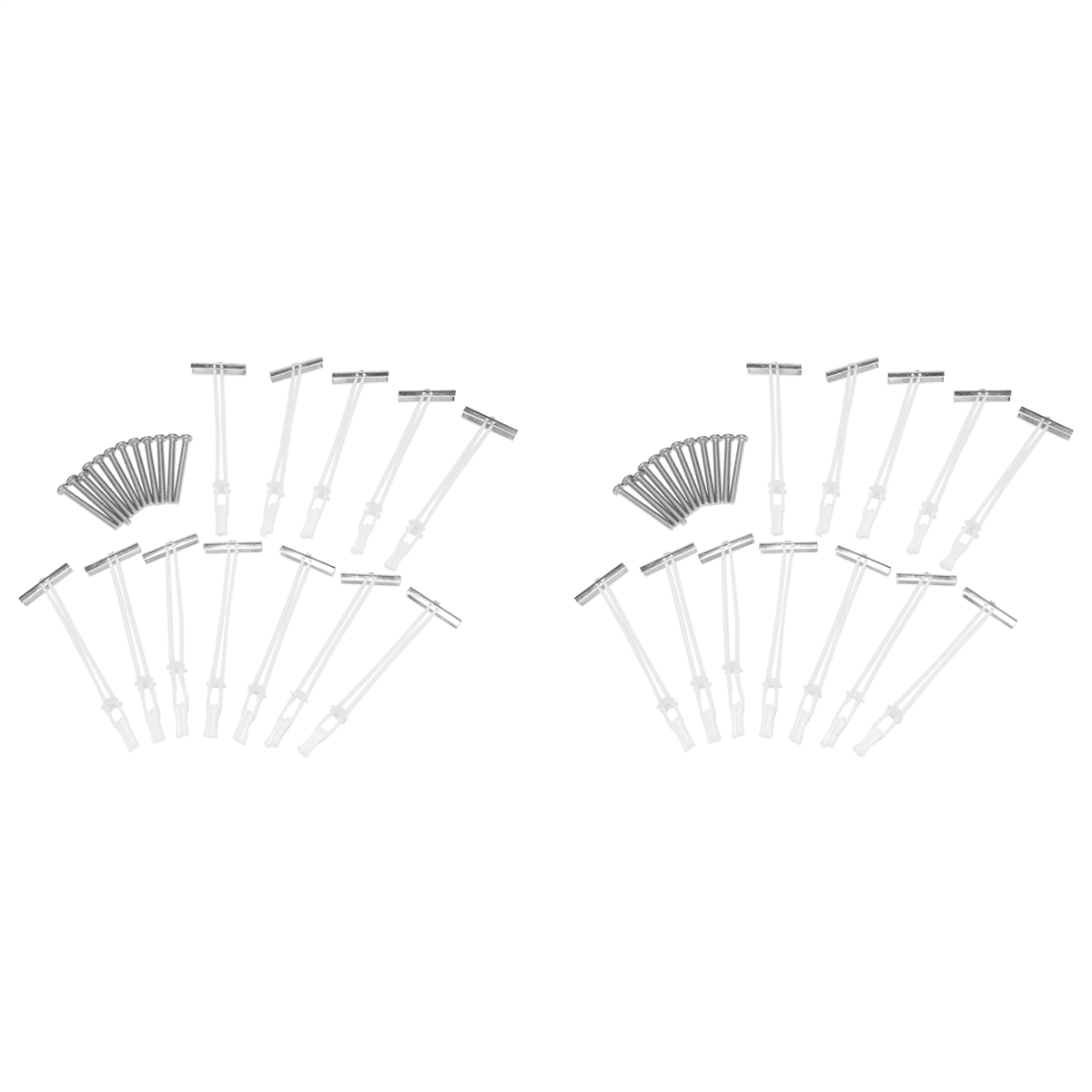 24Pcs Heavy Duty Drywall Anchors Wall Anchors and Screws for Drywall