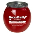 thumbnail image 6 of BuzzBallz Cocktails Strawberry 'Rita, 200 mL Can, ABV 15%, 6 of 7