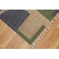 thumbnail image 6 of Casavani Handwoven Blue Cotton Dhurrie Square Dining Room Carpets Outdoor Patio Rug 12x12 feet, 6 of 6