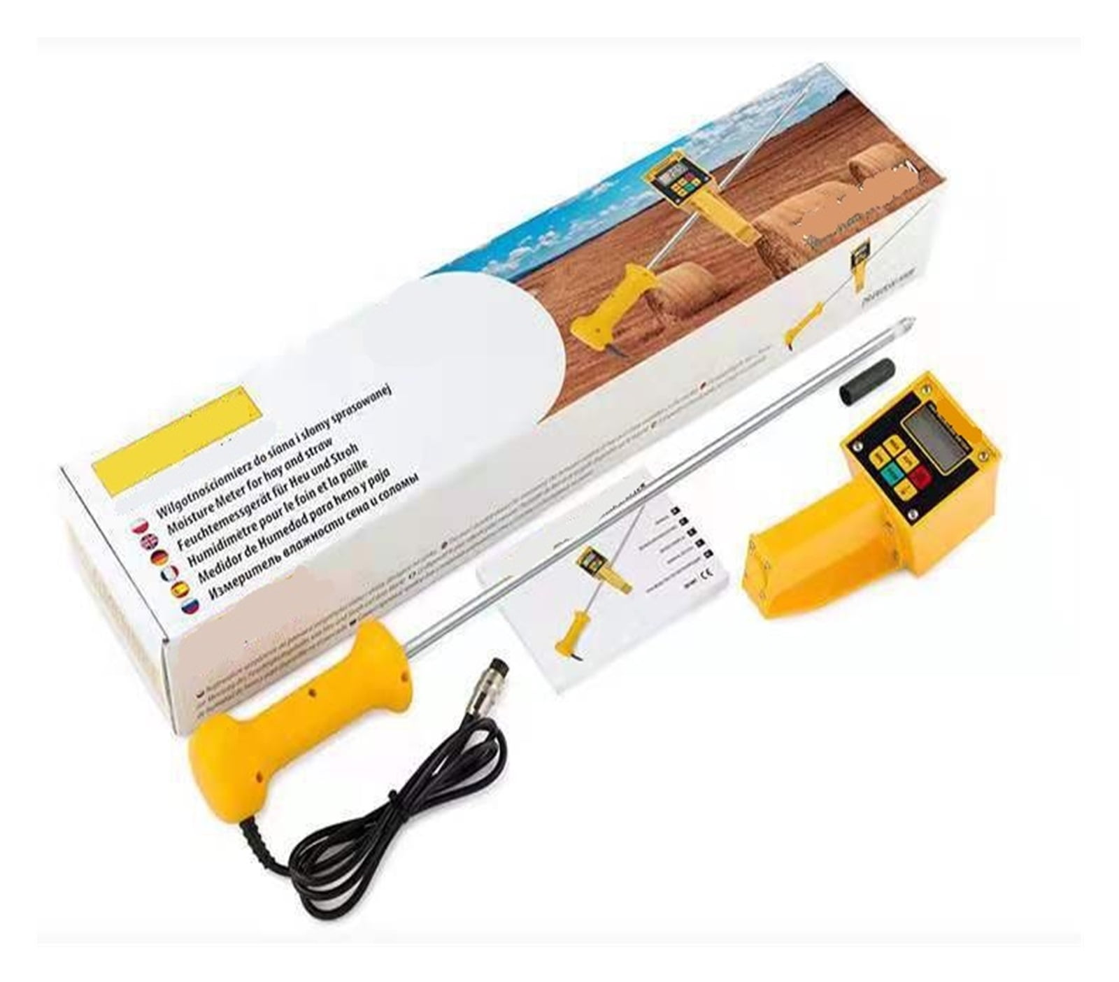 Forage Straw Moisture Meter Silage Straw Moisture Meter Temperature Meter ,Easy to Operate