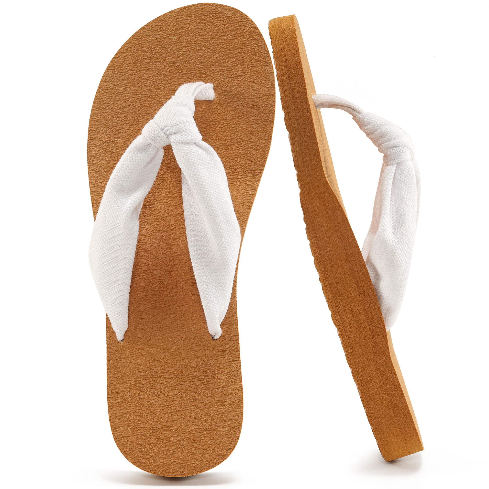 Coach Zak Flip Flop, Khaki/Gold, Size 7, Printed Canvas Upper, EVA