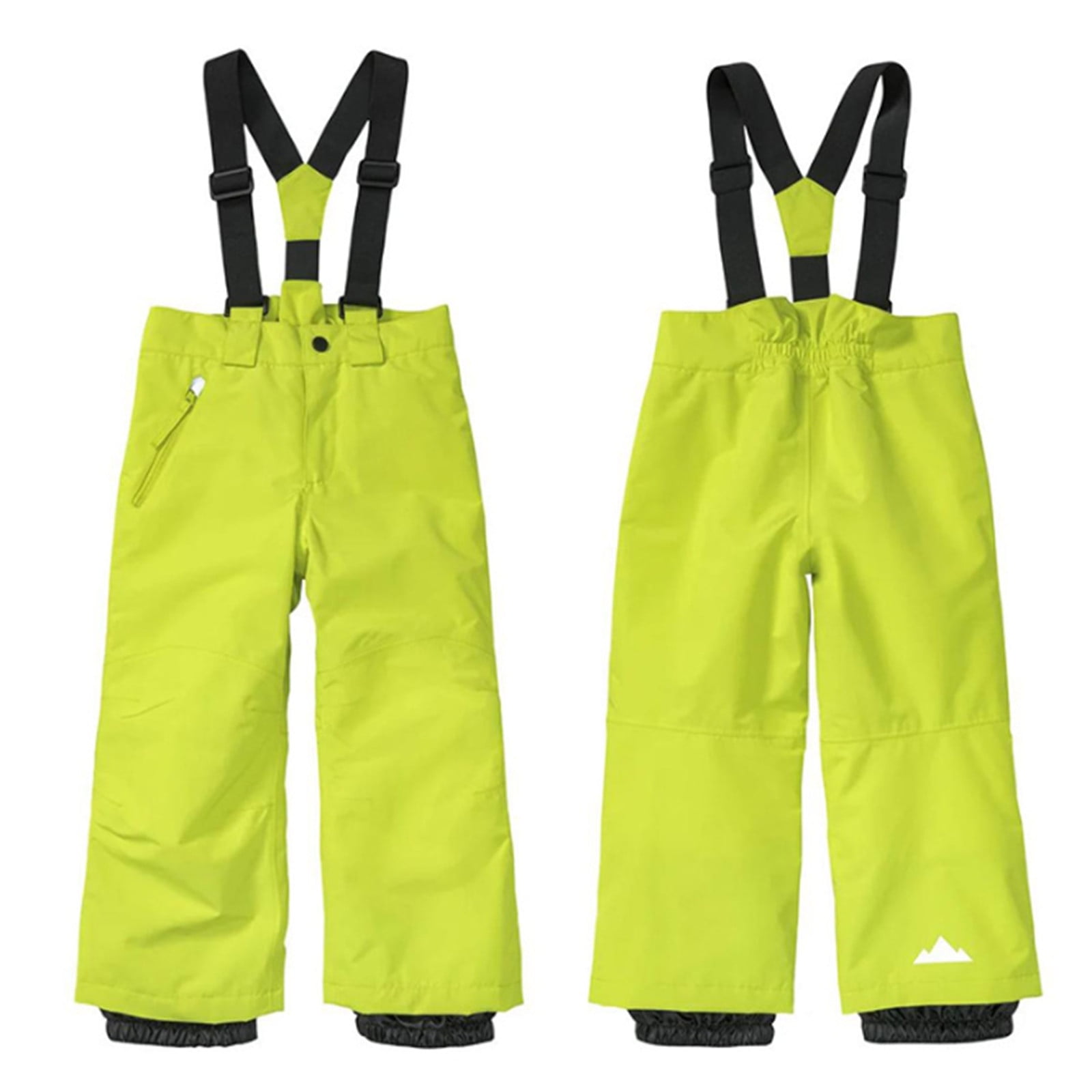 Fgnfyis Girls Ski Pants Outdoor Sports Overalls Warm Windproof Snowboard Trousers for Cold Weather Activities and Winter Adventures Green S