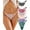7Pack B, variant on Finetoo 7 Pack Thong for Women Lace Underwear Stretch T-back Tangas Low Rise Hipster Panties S-XL