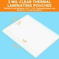 thumbnail image 2 of 100 Pack Laminating Sheets, Hold 11 x 17 Inch Sheet, 3 Mil Clear Thermal Laminating Pouches 11.5 x 17.5 Inch Lamination Sheet Paper for Laminator, Round Corner, 2 of 4