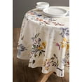 thumbnail image 2 of Maison d' Hermine Equinoxe - Beige 100% Cotton Tablecloth for Kitchen Dining | Tabletop | Decoration | Parties | Weddings | Spring/Summer (Round, 69 Inch)., 2 of 5