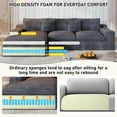 thumbnail image 4 of 108” Modular Sectional Sofa, Cloud Sectional Couch with Deep Seat, Modern Modular L-Shape Sofa Couch with Chaise,Upholstered Couches for Living Room Bedroom, 4 of 10