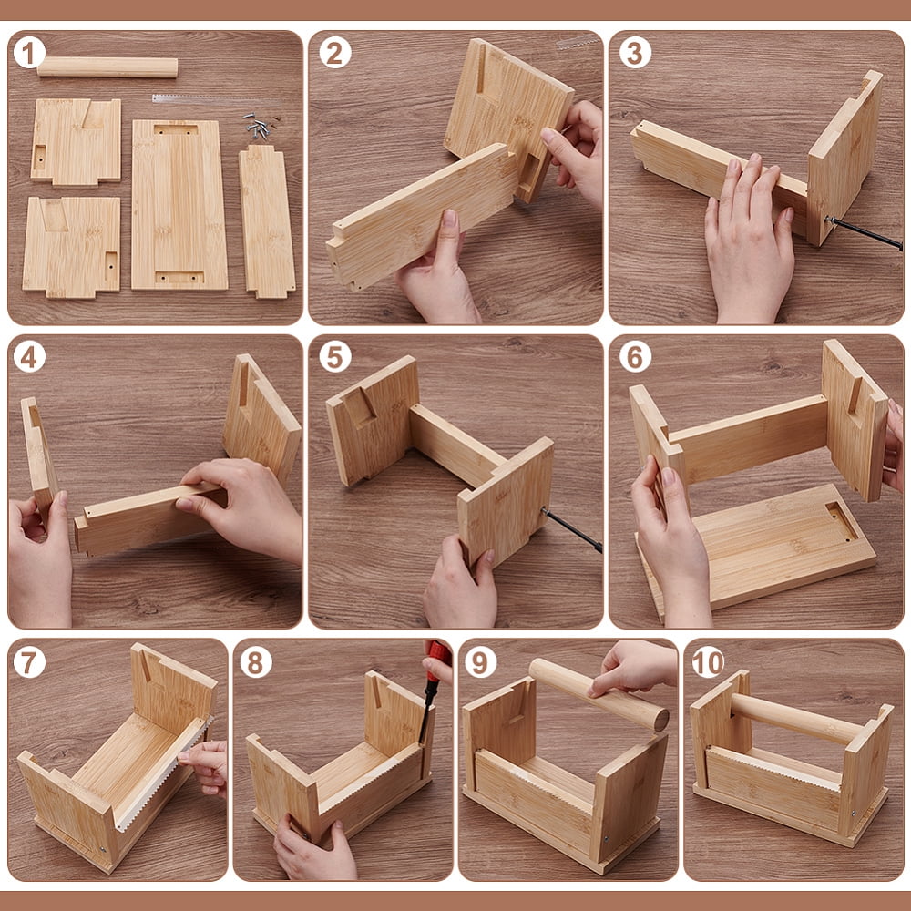 1set Wood Masking Tape Dispenser Craft Tape Dispenser Wood Adhesive Tape Dispenser Multi Roll Tape Dispenser Tape Cutter