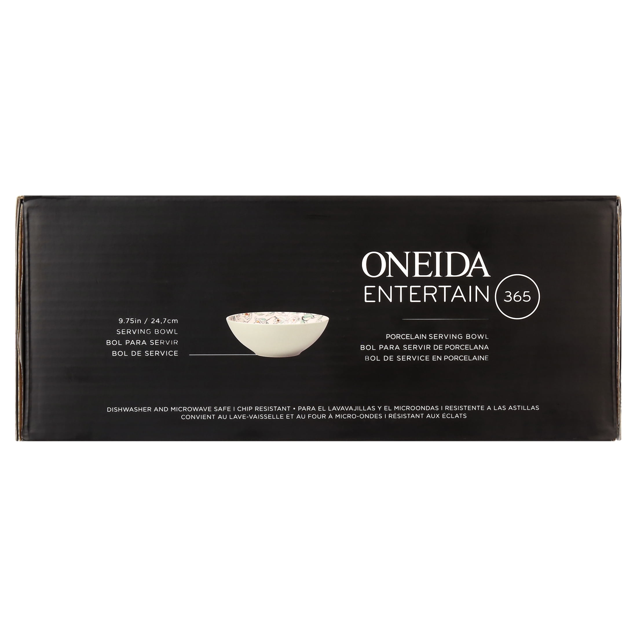 Oneida Entertain 365 64 oz Botanica Porcelain Serving Bowl