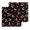 Black, variant on Cherry Rustic Kitchen Dish Towels for Drying Dishes Set of 3, Spring Summer Tropic Fruit Black Waffle Weave Microfiber Hand Tea Bathroom Towels Quick Dry & Absorbent Towel 15.7x23.6