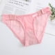 thumbnail image 1 of Ropa interior de malla de tiro bajo para niñas, transpirable, de color rosa, con velcro, de algodón puro en la entrepierna, pantalones triangulares sexys sin costuras para mujer, 1 of 6