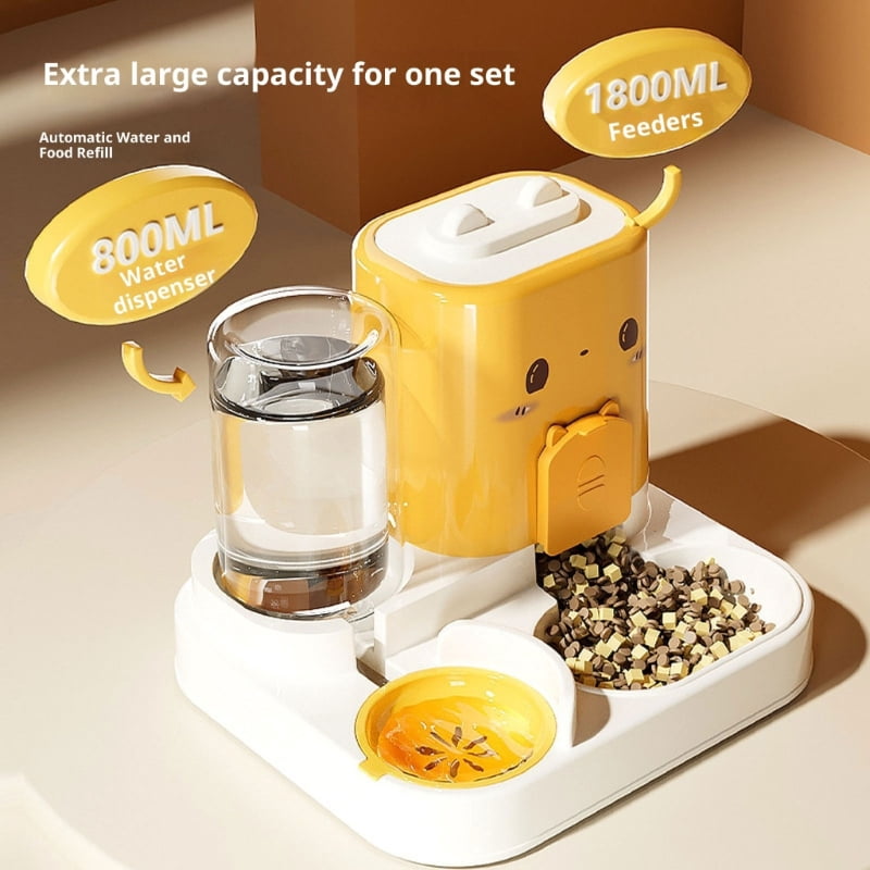 Yiran Automatic Cat Feeder, Yellow