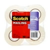 Scotch Tear-by-Hand Tape, Clear, 1.88 in. x 50 yd., 4 Rolls