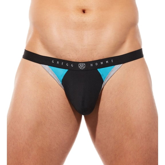 Men's Gregg Homme 190504 Room-Max Gym Enhancing Thong (Aqua S)