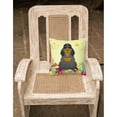 thumbnail image 2 of Carolines Treasures BB6093PW1818 Easter Eggs Cocker Spaniel Black Tan Fabric Decorative Pillow, 2 of 2