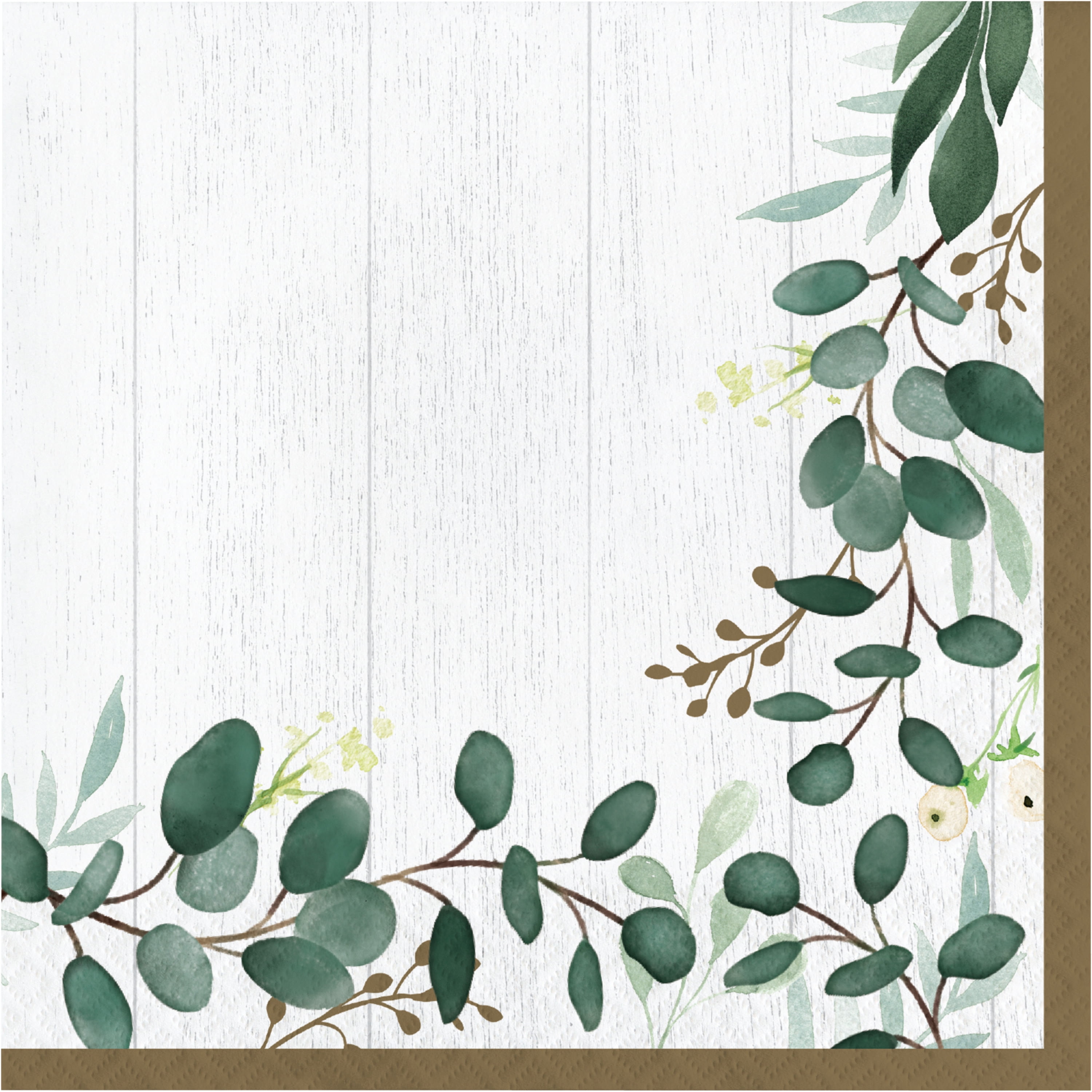 Eucalyptus Paper Lunch Napkins 48 Count For 24 Guests Walmart Com Walmart Com