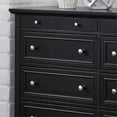 thumbnail image 4 of Homestyles Bedford Engineered Wood 8-Drawers Double Bedroom Dresser in Black, 4 of 7