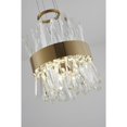 thumbnail image 3 of Bethel International LED Pendant Gold Stainless Steel & Crystal, 3 of 5