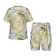 thumbnail image 1 of Fotbe White Rose Pijama Estampada de 2 Piezas para Niños – Ropa de Dormir de Manga Corta Cómoda para Niños y Niñas, Camiseta y Shorts de Algodón-Large, 1 of 6