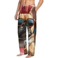 thumbnail image 6 of Xecao French Bulldog In Sunglasses Print Men's Straight Lounge Pajama Pants - The Ultimate in Comfortable Sleepwear-XX-Large, 6 of 6