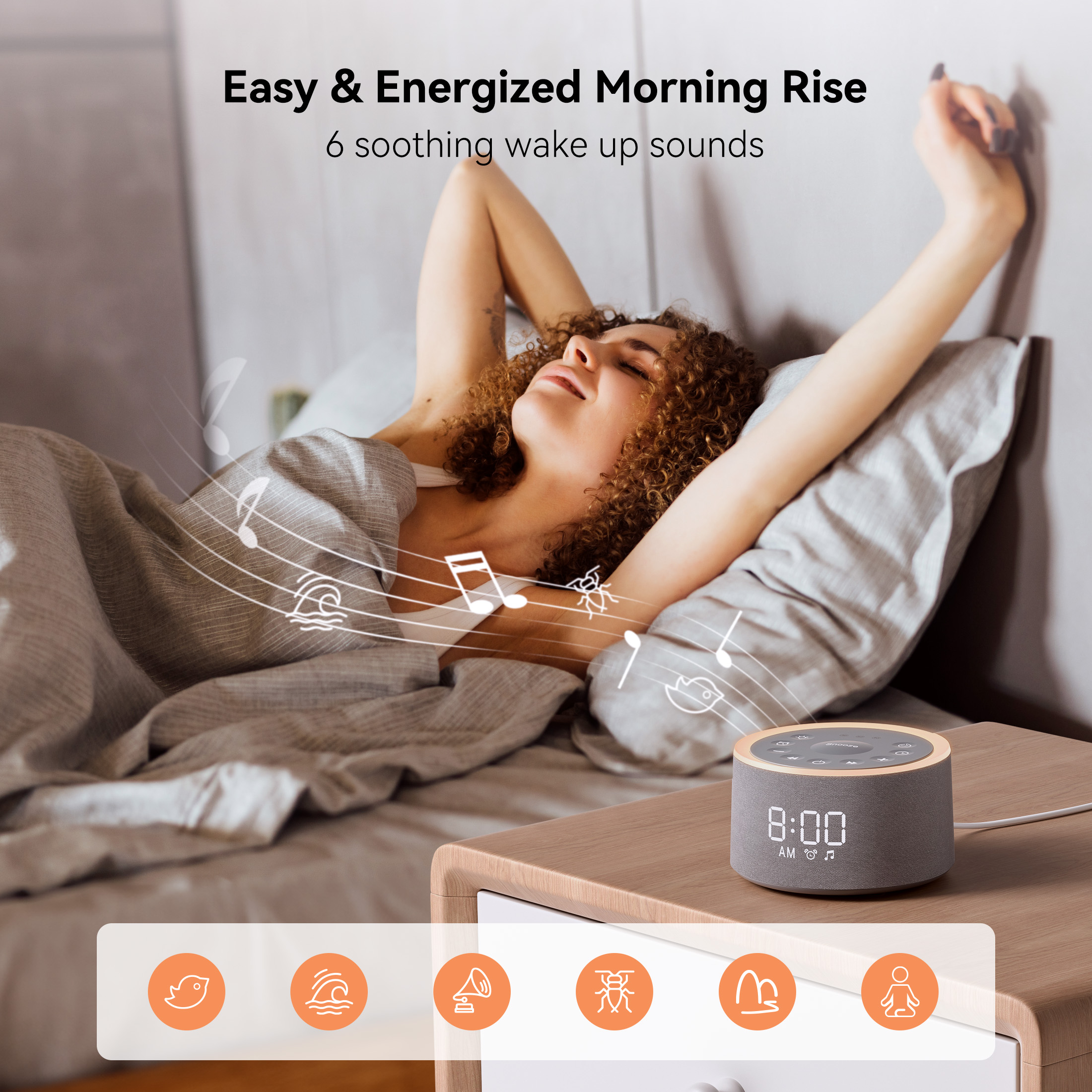 Dreamegg Sound Machine with Night Light, 29 Sounds photo 3