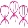 thumbnail image 1 of Soporte para pelucas, soporte portátil para cabeza de peluca para mujeres, paquete de 3, 1 of 5