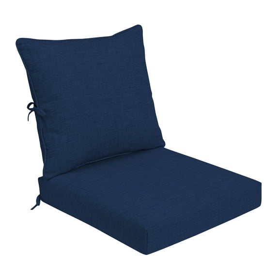 ARDEN Foam Outdoor Deep Seat Cushion Set, 24 x 24, made with ProFoam, Rain-proof, Fade Resistant, Sapphire Blue Leala