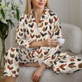 thumbnail image 6 of Haiem Funny Chicken Pattern Women’s Long-sleeve Sleepwear,Sleepwear Set,2-piece Loungewear Set,Soft PJs Comfy Nightwear with Pockets-X-Large, 6 of 7