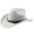 thumbnail image 3 of Western Frontier Cowboy Hat Curved Brim for Outdoor Adventure Travel Riding and Country Style Craftsmanship, 3 of 3