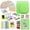 LIME GREEN, variant on Camera Case for Fuji instax Mini 9 and Mini 8 Instant Camera 40 Assorted Border Stickers Colorful Picture Frames Photo Album Selfie Mirror 4 Color Filters More Accessories. (Cobalt Blue)