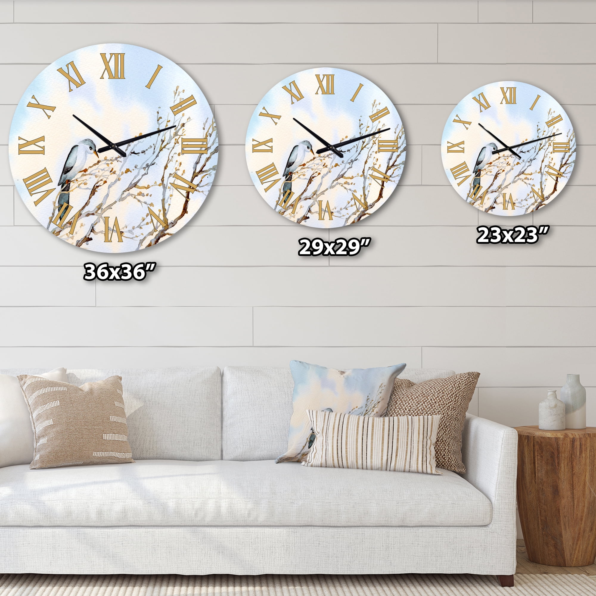 Designart 1 in Traditional Wall Clock