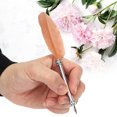 thumbnail image 6 of Stainless Steel Feather Dip Pen Vintage Fountain Pen for Business Office Birthday Gifts Brown, 6 of 8