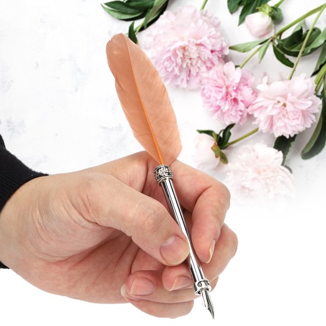 Pluma De Inmersión, Pluma De Pluma, Portátil De Acero Inoxidable Para Negocios De Oficina ANGGREK Dip Pen