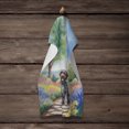thumbnail image 4 of Wirehaired Pointing Griffon Spring Path Kitchen Towel, 4 of 5