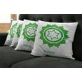 thumbnail image 5 of Ambesonne Green Throw Pillow Cover 4 Pack, , 24", Green, 5 of 5