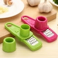 thumbnail image 4 of Cateissary Trituradora de ajo Rallador Mano Molienda Verde Rojo Jengibre Chopper Utensilios de cocina Cocina y Comedor Rojo Cateissary JJ2468-02, 4 of 6