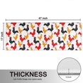 thumbnail image 5 of Kitchen Rugs Sets Of 2,White Chicken Rooster Pattern Anti Fatigue Kitchen Mat Rugs Non Slip Washable,Decorative Kitchen Floor Mats for Kitchen,Sink,Laundry,17"X47", 5 of 5