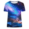 thumbnail image 4 of Womens T Shirts Graphic Tees Boho Athletic Tops Women 3X Women Fashion Tops Summer Crew Neck Tops Grey, 4 of 5