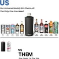 thumbnail image 2 of Universal Buddy XL Can Cooler by Frost Buddy - Fits 12-ounce, 16-ounce, 20-ounce, and 24-ounce Cans and Bottles - Keep Your Drinks Refreshingly Chilled for over 12 hours (Teal Leopard), 2 of 6