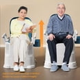 thumbnail image 4 of Portable Toilet Chair, Bedside Commode Chair Comfortable Sitting Widen Armrest with Brush for Elderly, 4 of 8