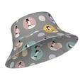 thumbnail image 2 of Naloa Cute Geese Reflective Double-Sided Bucket Hat, Sun Hat, Soft and Breathable for Gardening, Beaching, Camping, Hiking, Fishing, 2 of 9