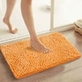 thumbnail image 4 of LYCAQL Kitchen Mat Washable Bath Rug 31.5 x 20 in Orange Shower Mat Pink Bathroom Rug Non Slip Bathroom Mat Soft and Comfortable Furry Durable Thickened Machine Washable for Bathroom Floor, 4 of 9