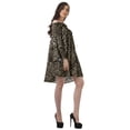 thumbnail image 2 of Moomaya Light Brown Womens Off Shoulder Summer Beach Dress Cotton Vacation Dress With Bell Sleeves - M, 2 of 7