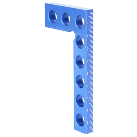 

Anodized Woodworking Right Angle Ruler Positioning Squares 100MM For Woodworking Work Blue Measurement Tool