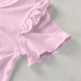 thumbnail image 5 of CHEEREAM Nightgown Dress For Girls Pleated Summer Short Sleeve Ruffle Hem Swing Mini Dresses for Kids Bowtie Decorated Daily Wear, 5 of 8