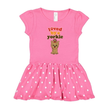 

Inktastic Yorkshire Terrier Dog Yorkie Gift Toddler Girl Dress