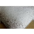 thumbnail image 2 of Throw Pillow Case, Grey Silver Throw Pillows Cover, Embroidered Damask Pillows Cover, 14x14 inch (35x35 cm) Cushion Covers, Square Silk Pillowcase, Floral Contemporary - Gray & Pearl, 2 of 6