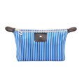 thumbnail image 1 of xiaxaixu Women Waterproof Makeup Bag, Classic Striped Cosmetic Organizer Multifunctional Pouch, 1 of 7