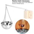 thumbnail image 4 of Sauna Oil Cup, Stainless Steel Sauna Aroma Bowl with Swinging Arm and Screw Covers for Sauna and Spa, Sauna Essential Oil Diffuser Bowl, Aromatherapy Oil Holder, 4 of 7
