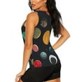 thumbnail image 3 of Lsque Planets And Their Moons Printed Workout Tank Tops for Women, Athletic Sports Tank Tops, Compression Sleeveless Dry Fit Shirts,Sleeveless Yoga Shirt-Large, 3 of 9